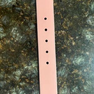 100% authentic pink square buckle Gucci belt
